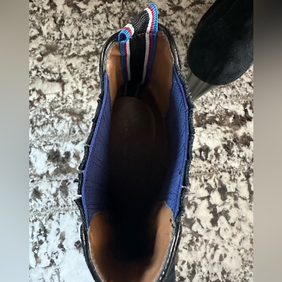 Tommy Hilfiger Sirina Black Platform Wedge Ankle Booties size 9.5 - Picture 4 of 6